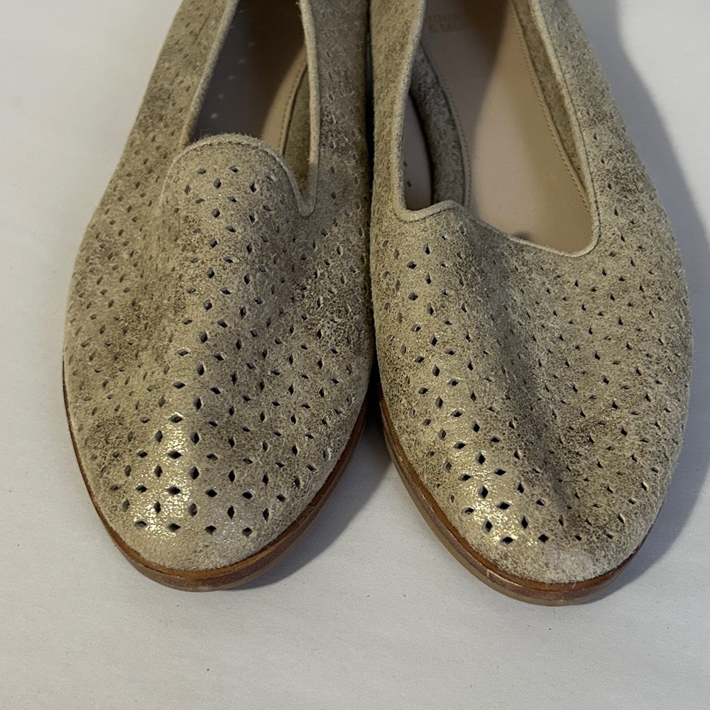 Johnston & Murphy Metallic Gold Flats - Picture 5 of 7